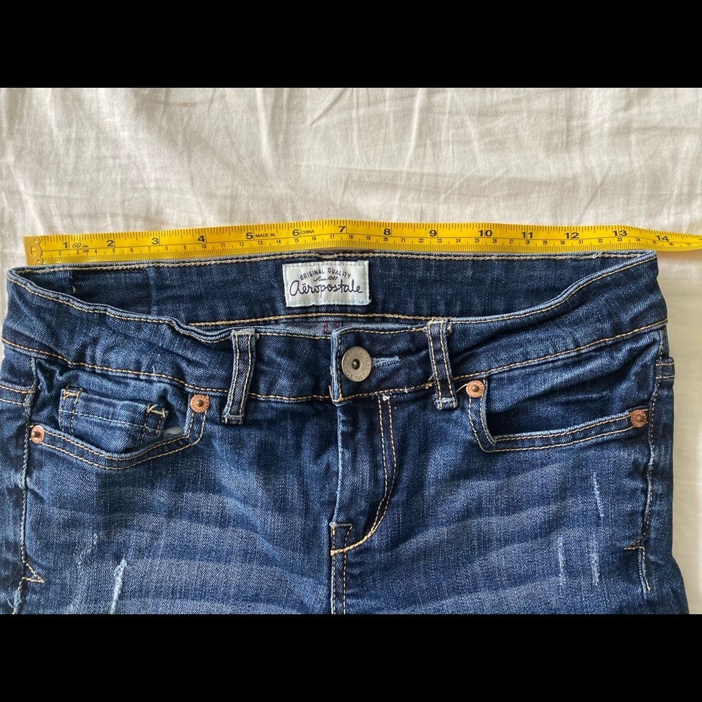 Aeropostale Deconstructed Skinny Jeans - Picture 4 of 5